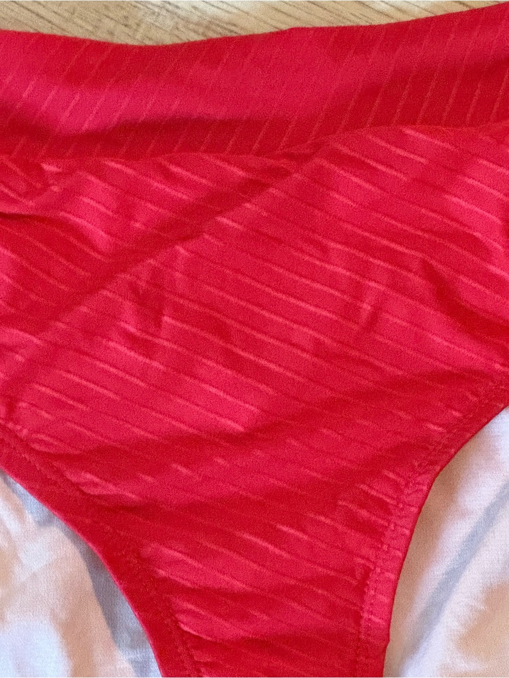 Mynah Red Textured Bikini Bottom XXL NWT - Picture 4 of 7